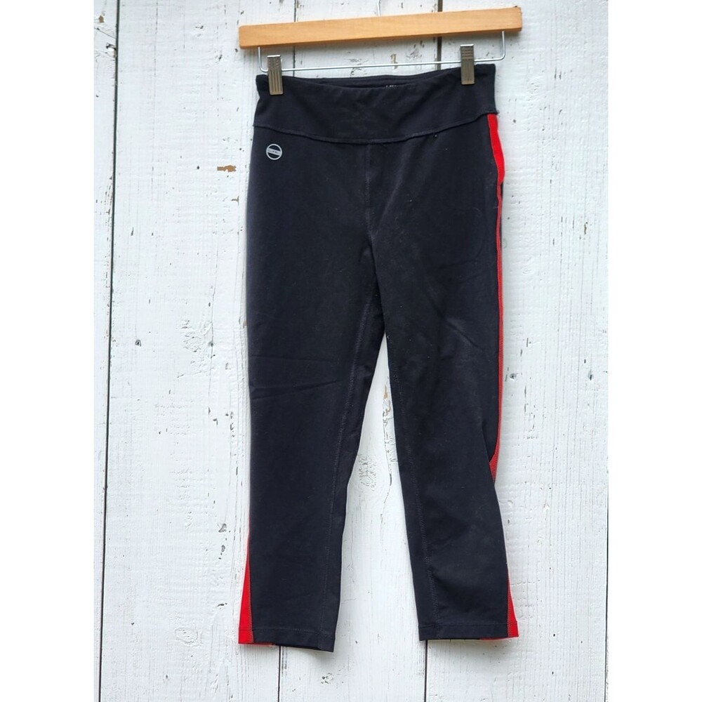Lauren Ralph Lauren Women's Black Red Capri Leggings Sz XS